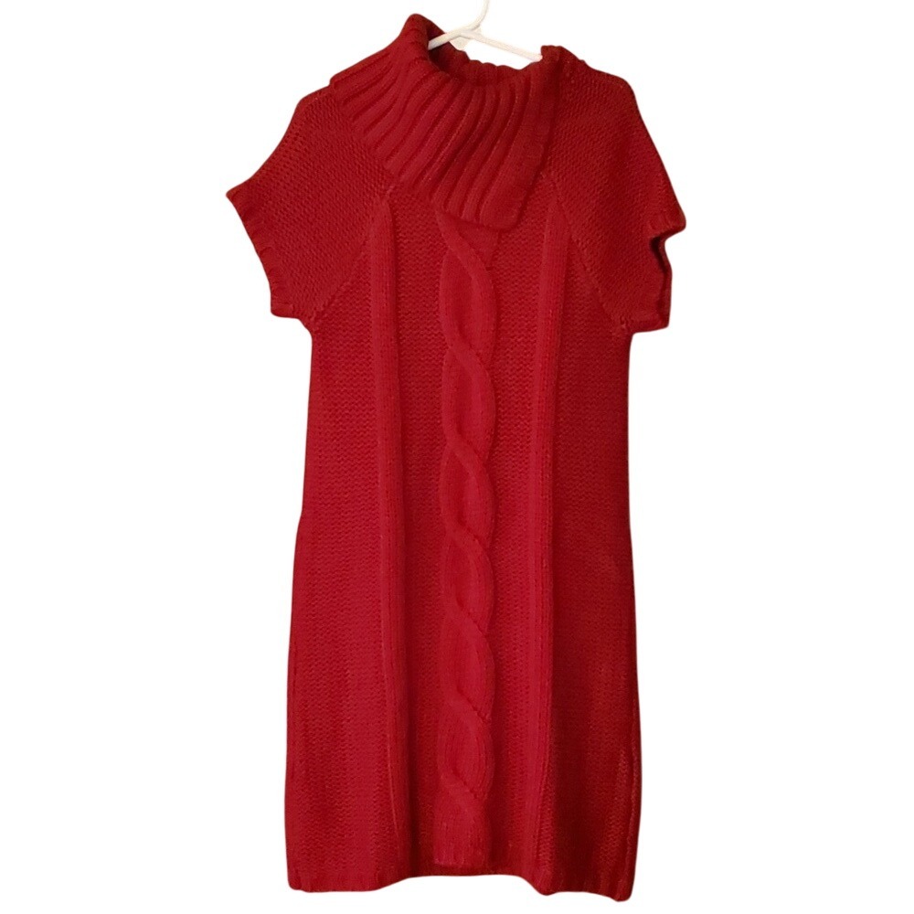 Crazy 8 Girls Red Short Sleeve Sweater Dress Size 7-8‎